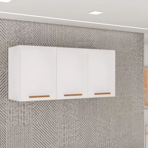 Aéreo Triplo New Valência Branco/Cinamomo Larg. 1.20m - Sallêto