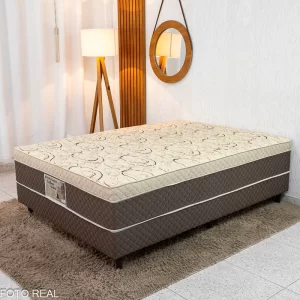 Cama Box Casal Ortopédico Rondoconfort 138x188x60 D33 Rondomóveis | Suporta até 300kg