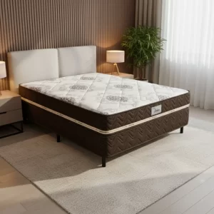 Cama Box Casal Livina 138x188x58 Molas Ensacadas - Orthoside | Suporta até 220kg