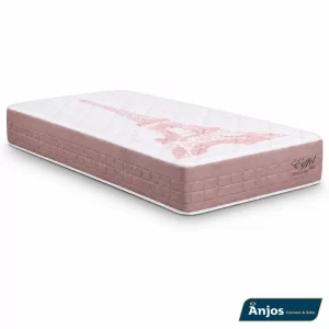 Colchão Solteiro Eiffel Molas Ensacadas Rosa 88x188x26 - Anjos