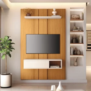 Home Suspenso 1,20m Master Cinamomo/Off Para Tvs até 50" - HB Móveis