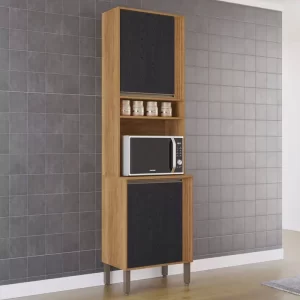 Torre Quente Cozinha Pérola Cinamomo/Preto Sallêto