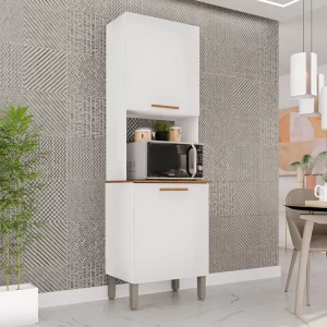 Torre Quente Cozinha New Valência Branco/Cinamomo Larg. 0.57m - Sallêto